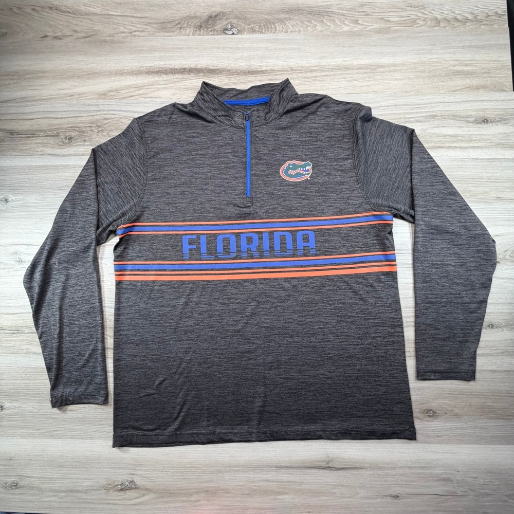 Stadium Athletics Florida Gators 1/4 Zip Pullover Shirt Men's XL